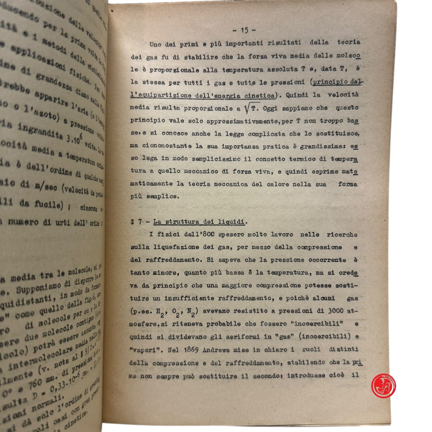 Matematica - Prof. E. Persico - Lineamenti della struttura della materia