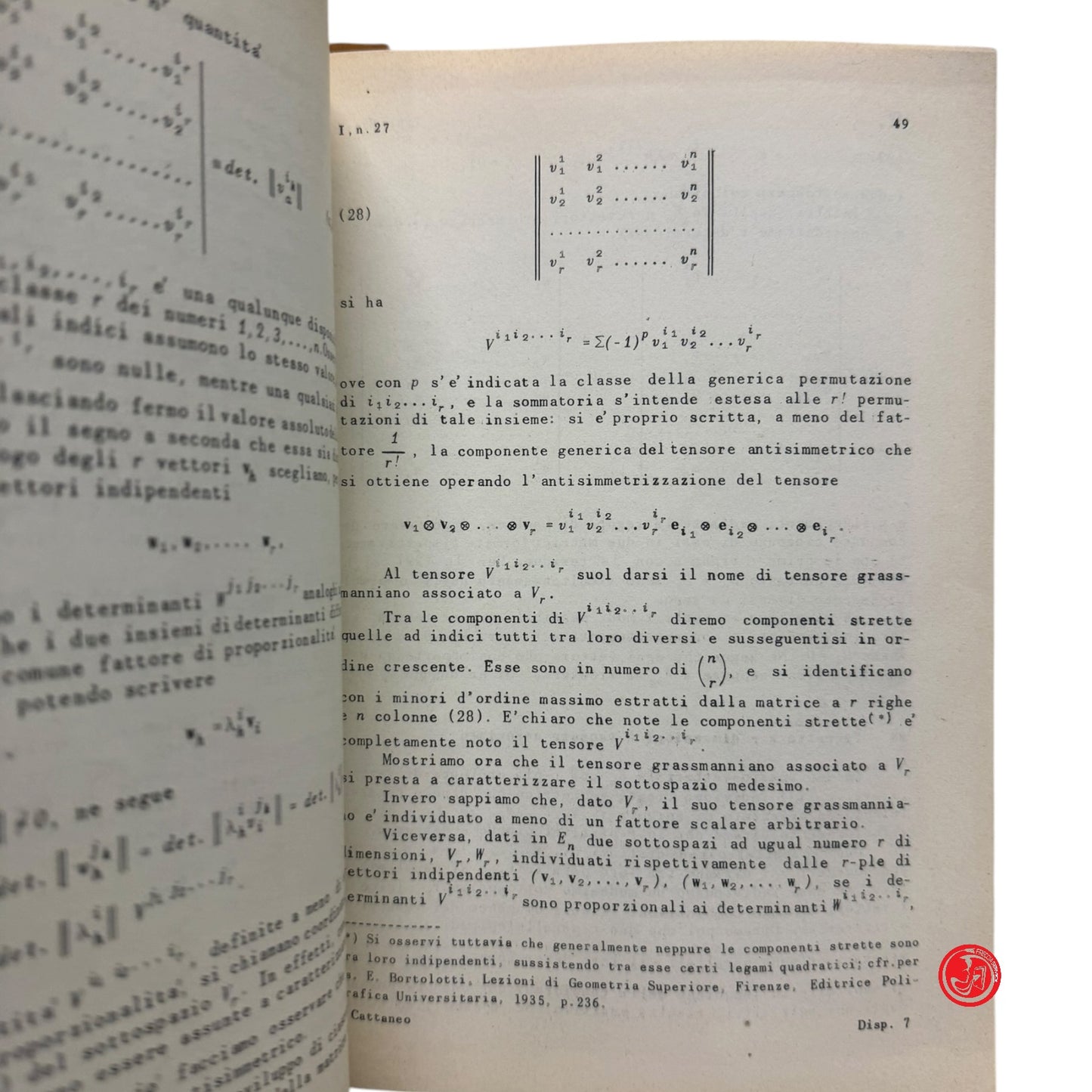 Matematica - C. Cattaneo - Introduzione alla teoria einsteiniana della gravitazi