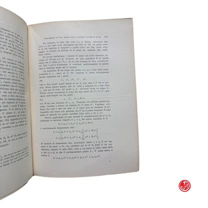 Matematica - C. Segre - Opere a cura dell'Unione matematica italiana 1958