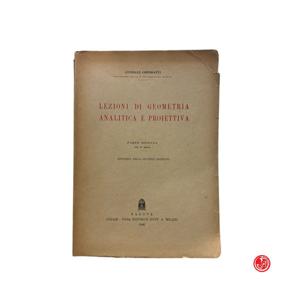 Matematica - A. Comessatti - Lezioni di geometria analitica e proiettiva