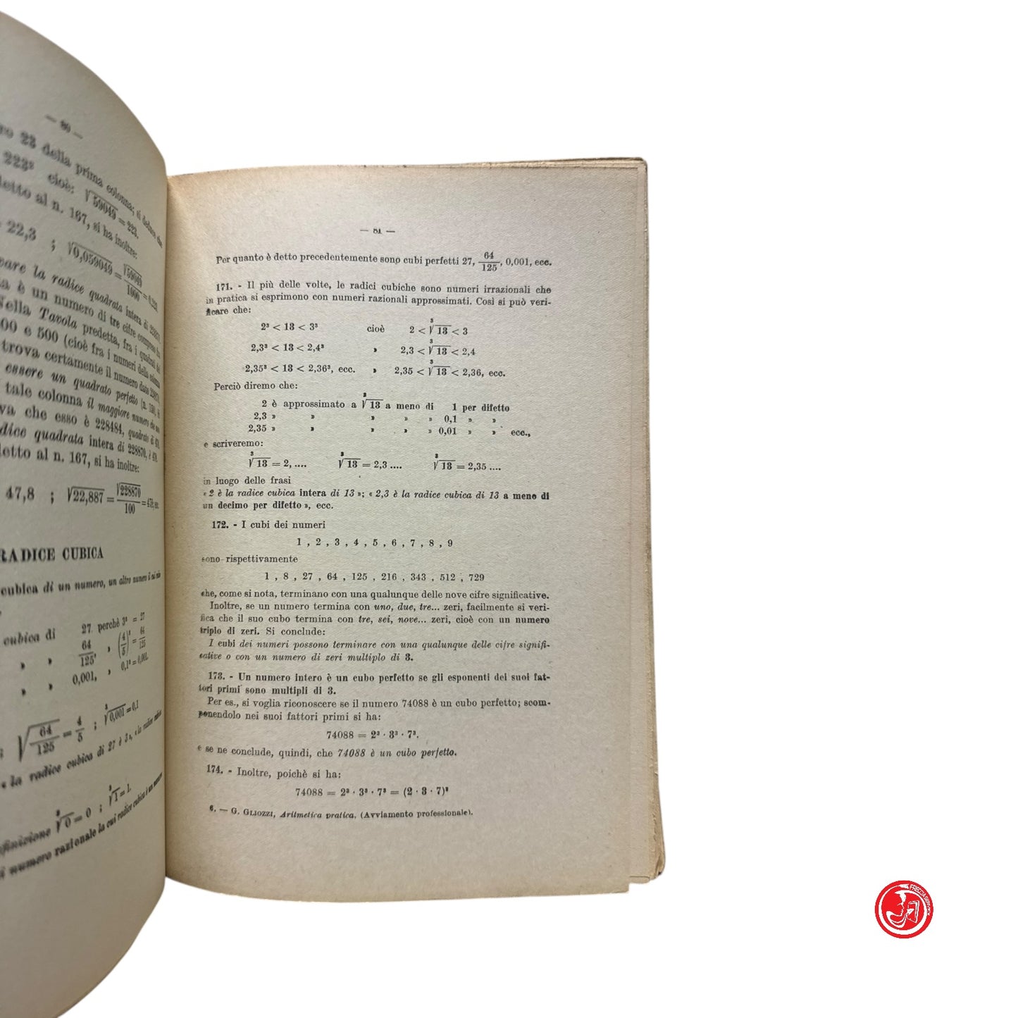 Matematica - G. Gliozzi - Aritmetica pratica con numerosi esercizi e problemi