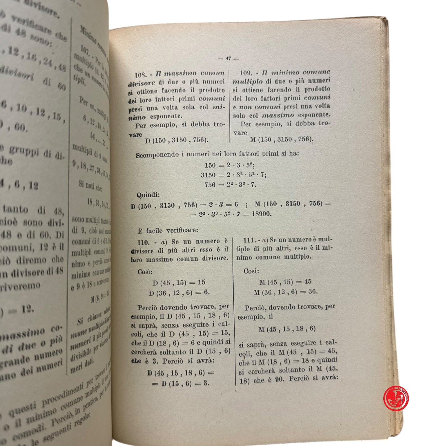 Matematica - G. Gliozzi - Aritmetica pratica con numerosi esercizi e problemi