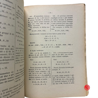 Matematica - G. Gliozzi - Aritmetica pratica con numerosi esercizi e problemi