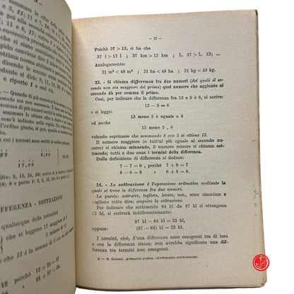 Matematica - G. Gliozzi - Aritmetica pratica con numerosi esercizi e problemi