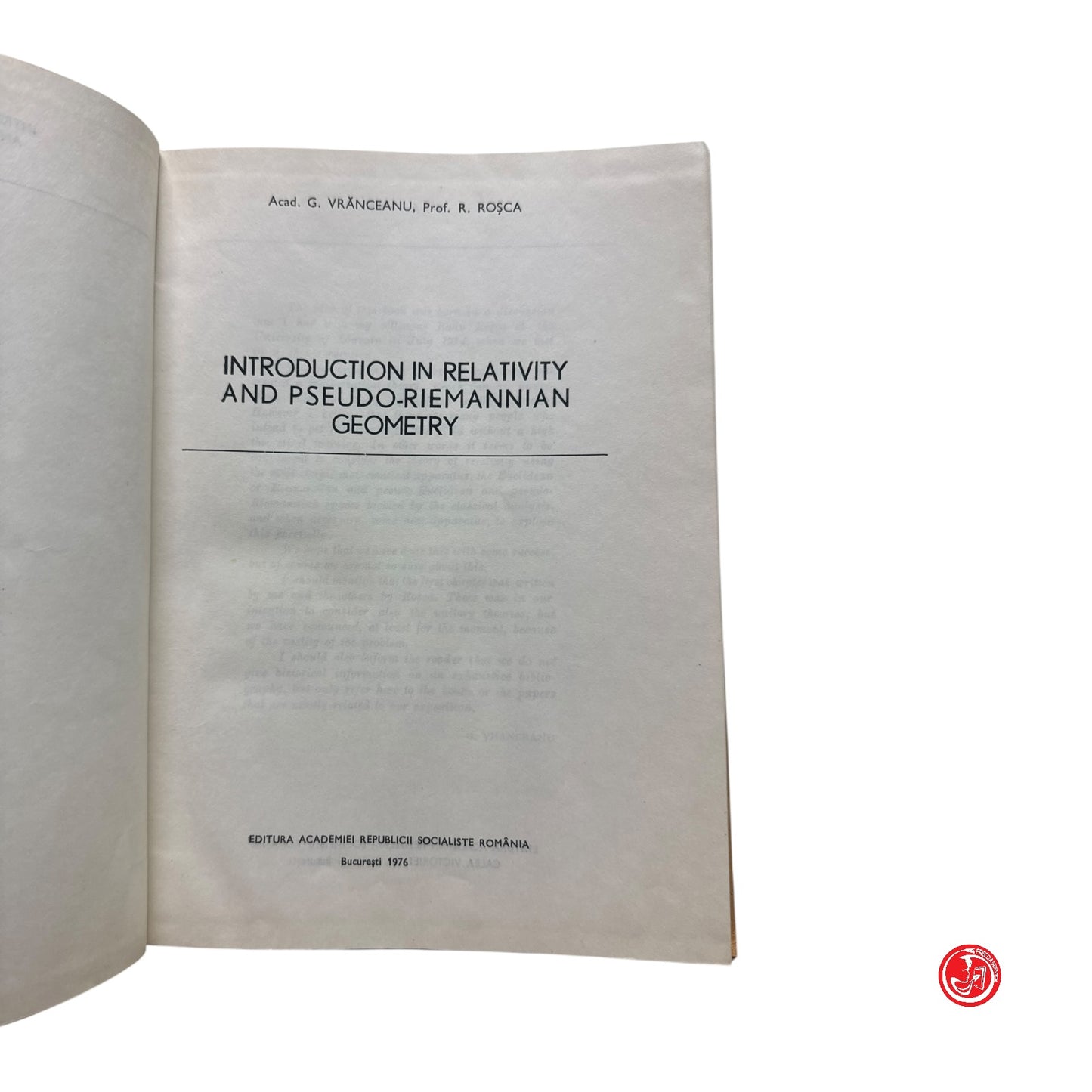 Matematica - Introduction in relativity and pseudo-riemmannian geometry