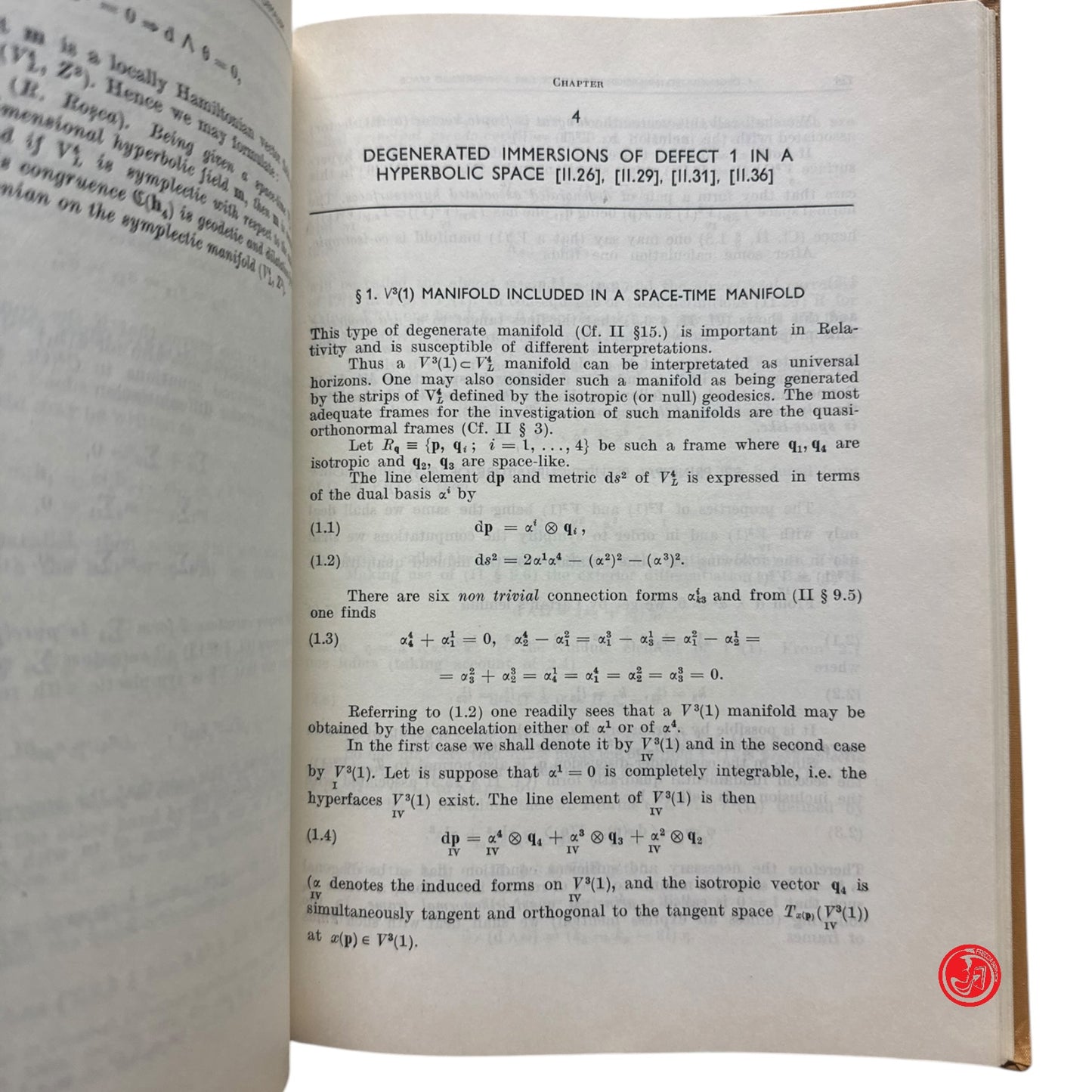 Matematica - Introduction in relativity and pseudo-riemmannian geometry