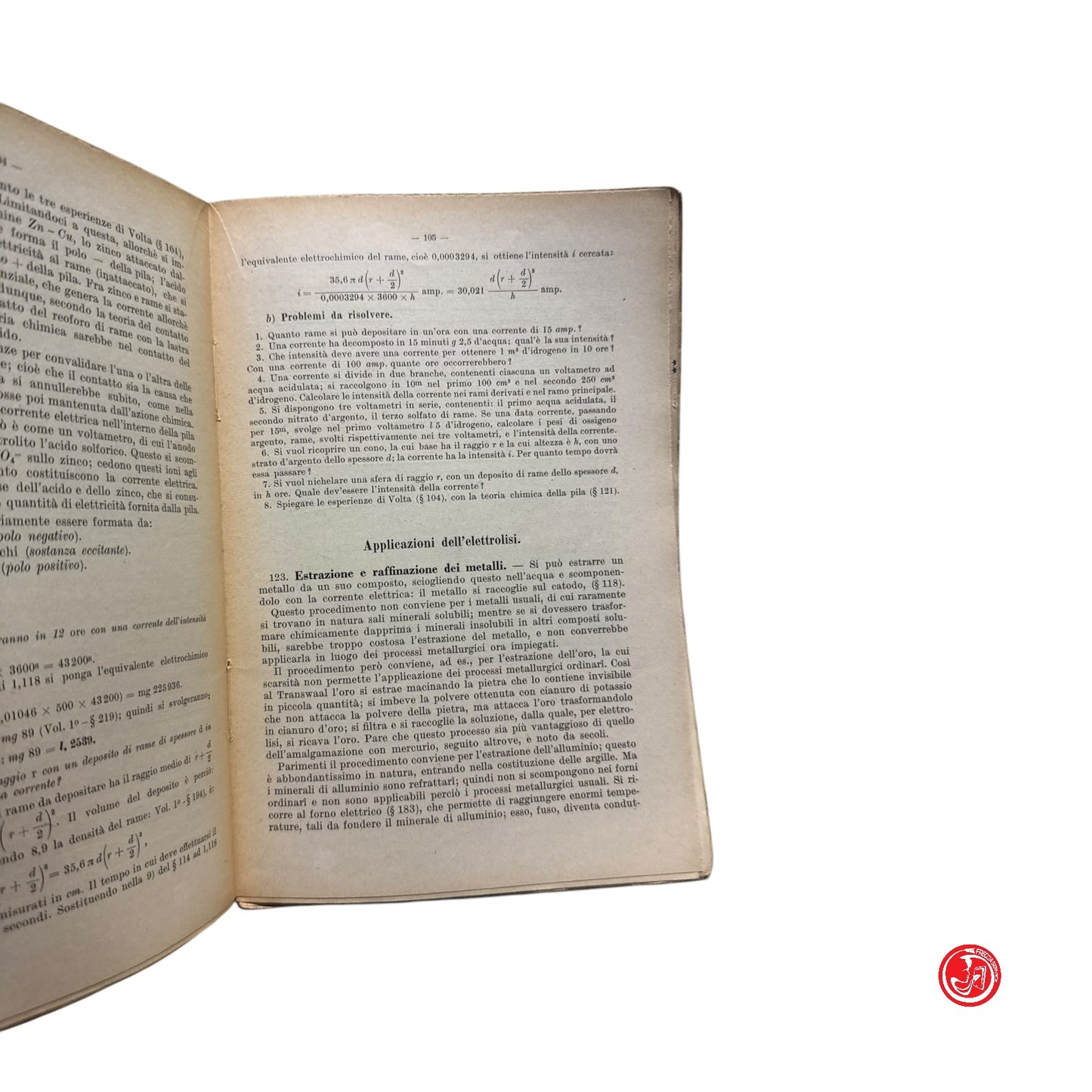 Matematica - Prof. Rosario Federico - Corso elementare di fisica - 1939