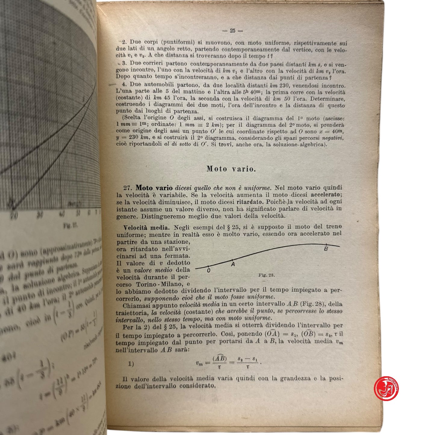 Matematica - R. Federico - Corso elementare di fisica per licei scientifici 1940