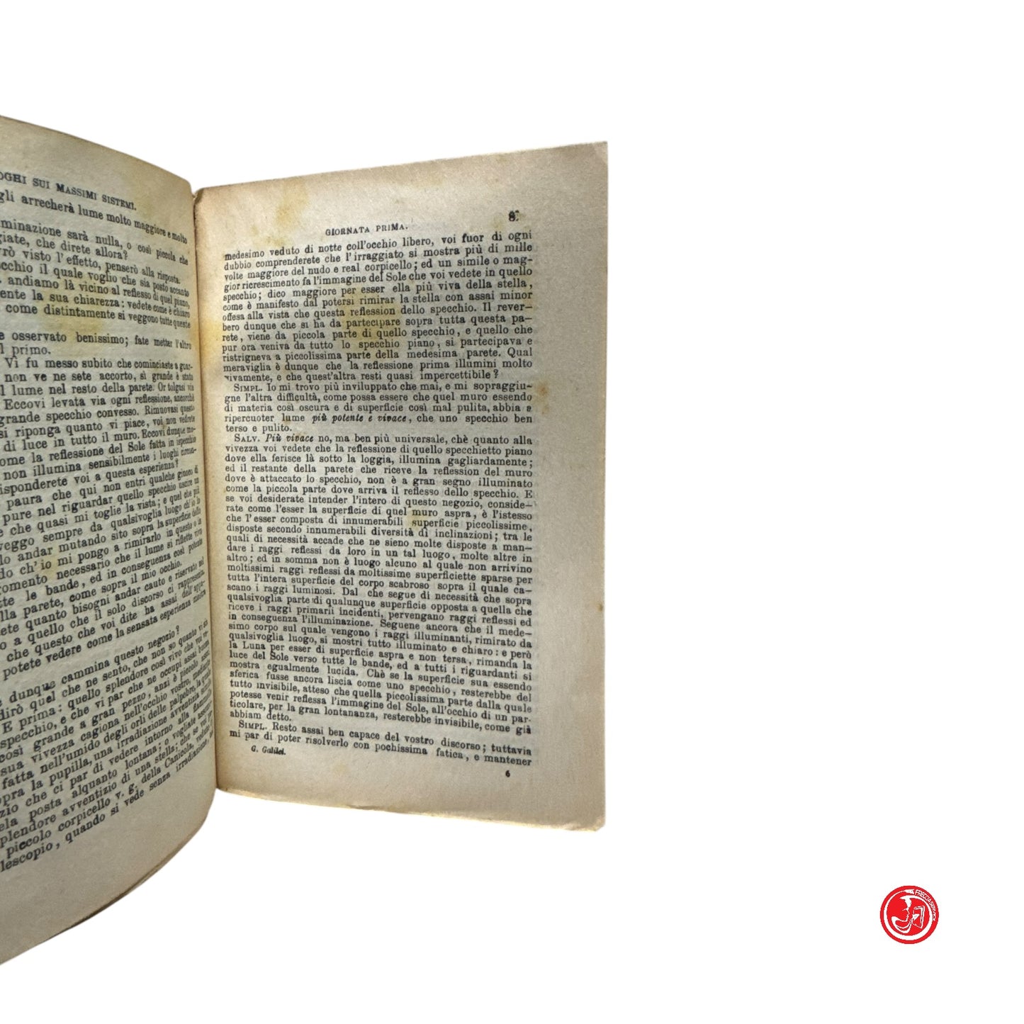 Matematica - Galileo Galilei - I dialoghi sui massimi sistemi tolemaico e copern