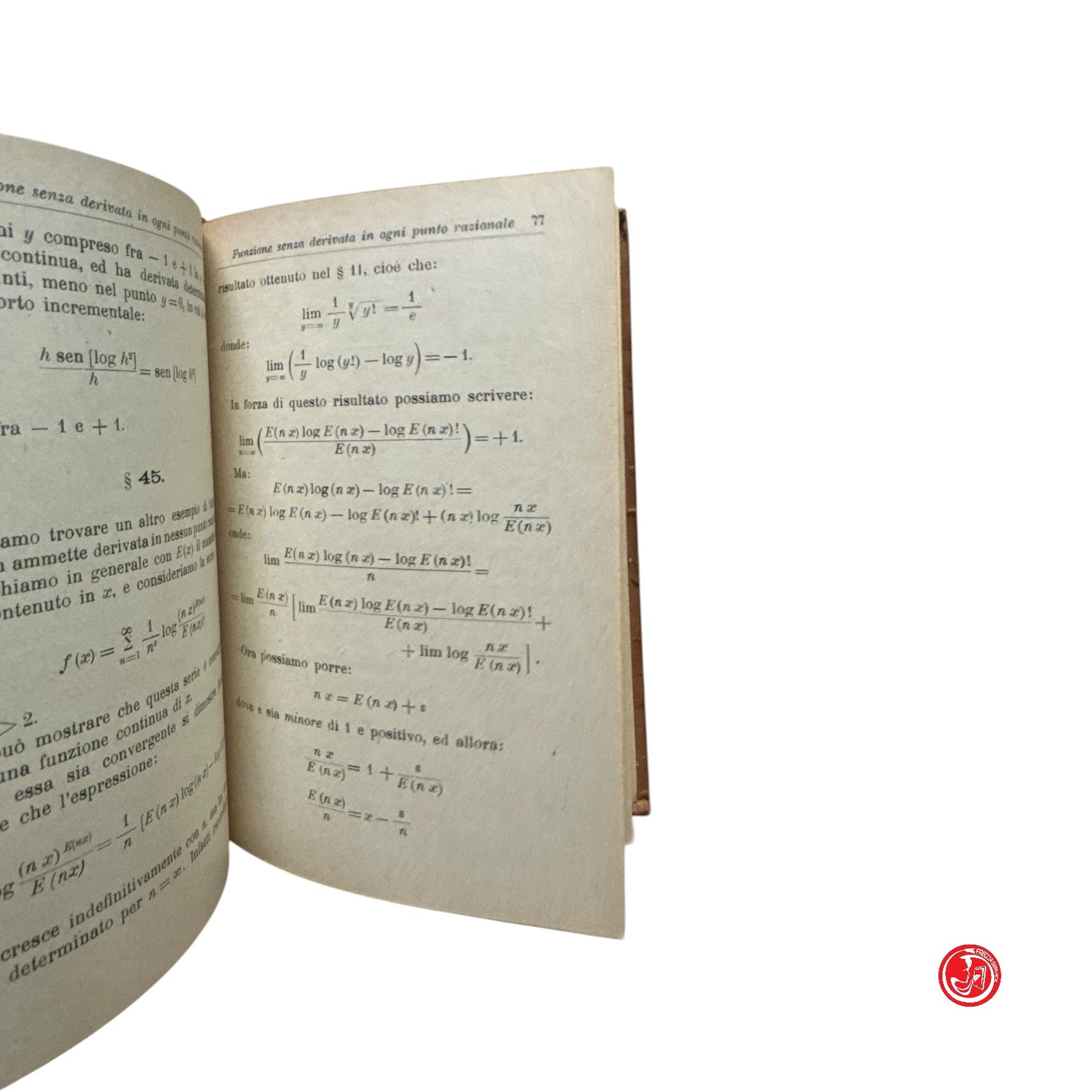 Matematica - E. Pascal - Esercizi critici di calcolo differenziale e integrale