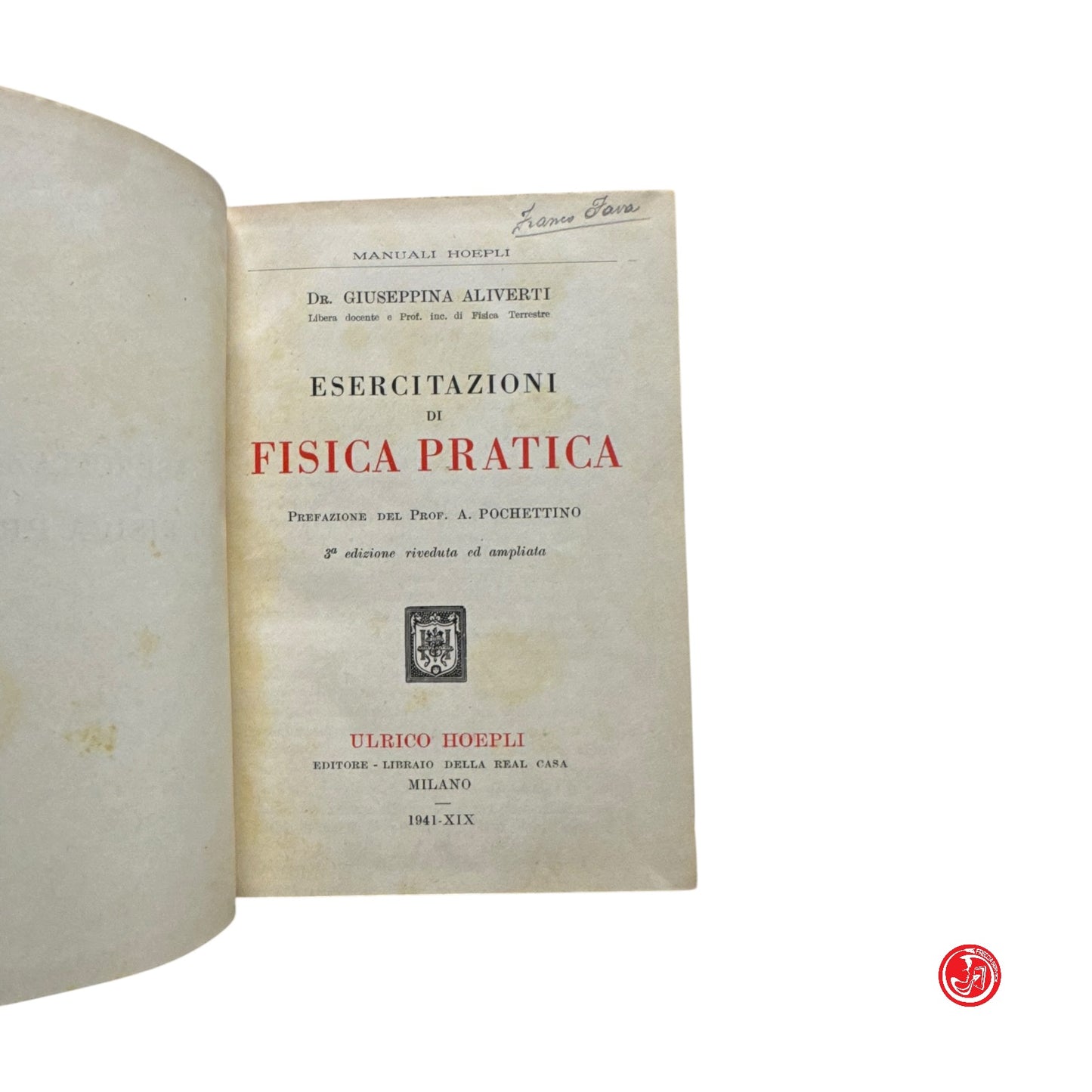 Matematica - Prof. G. Aliverti - Esercitazioni di fisica pratica