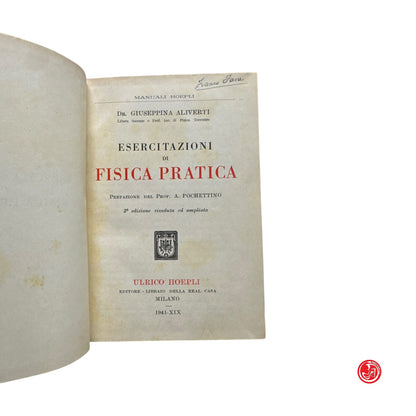 Matematica - Prof. G. Aliverti - Esercitazioni di fisica pratica