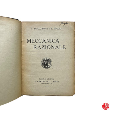 Matematica - B.Forti e Boggio - Meccanica razionale