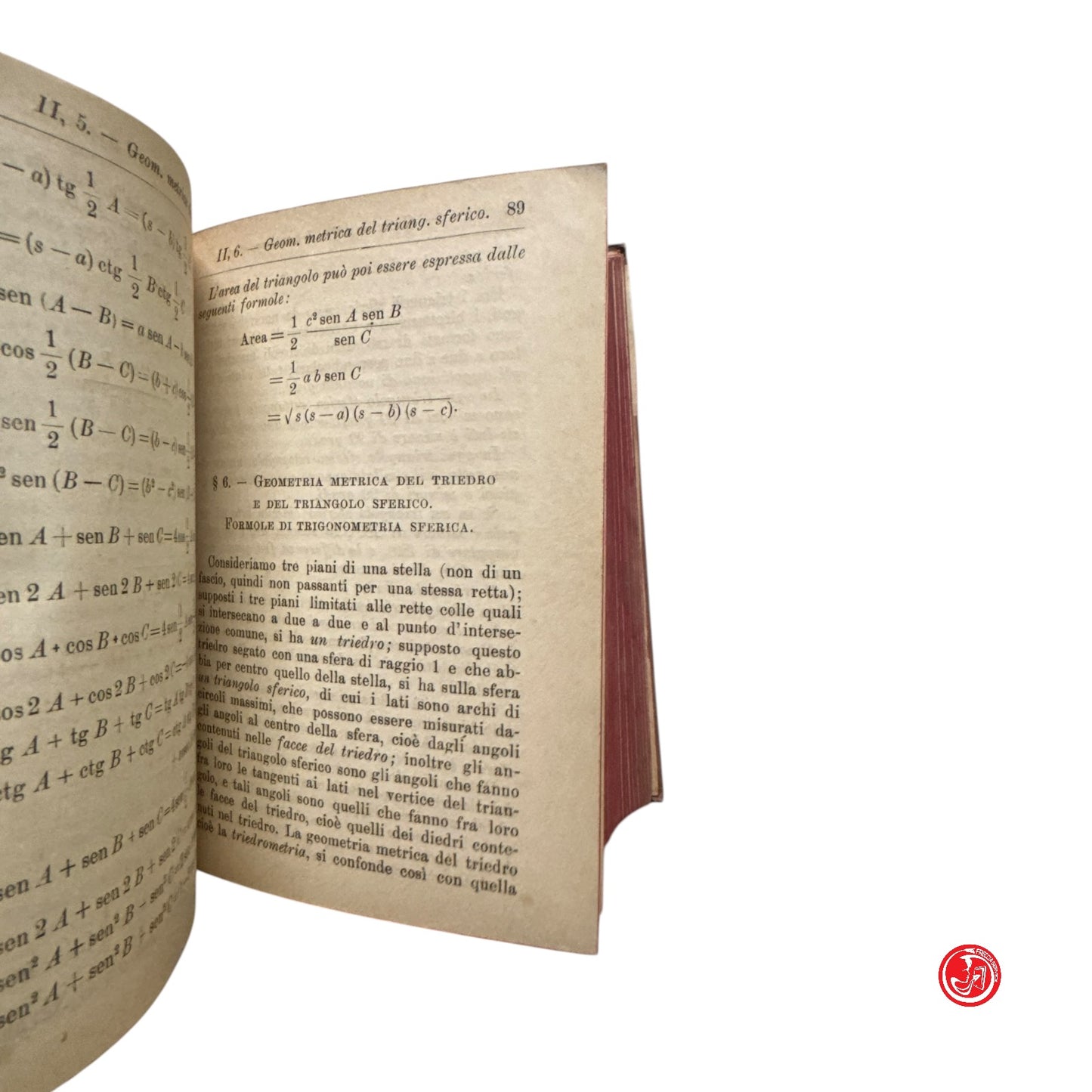 Matematica - Prof. E. Pascal -  Repertorio di matematiche superiori - 1900