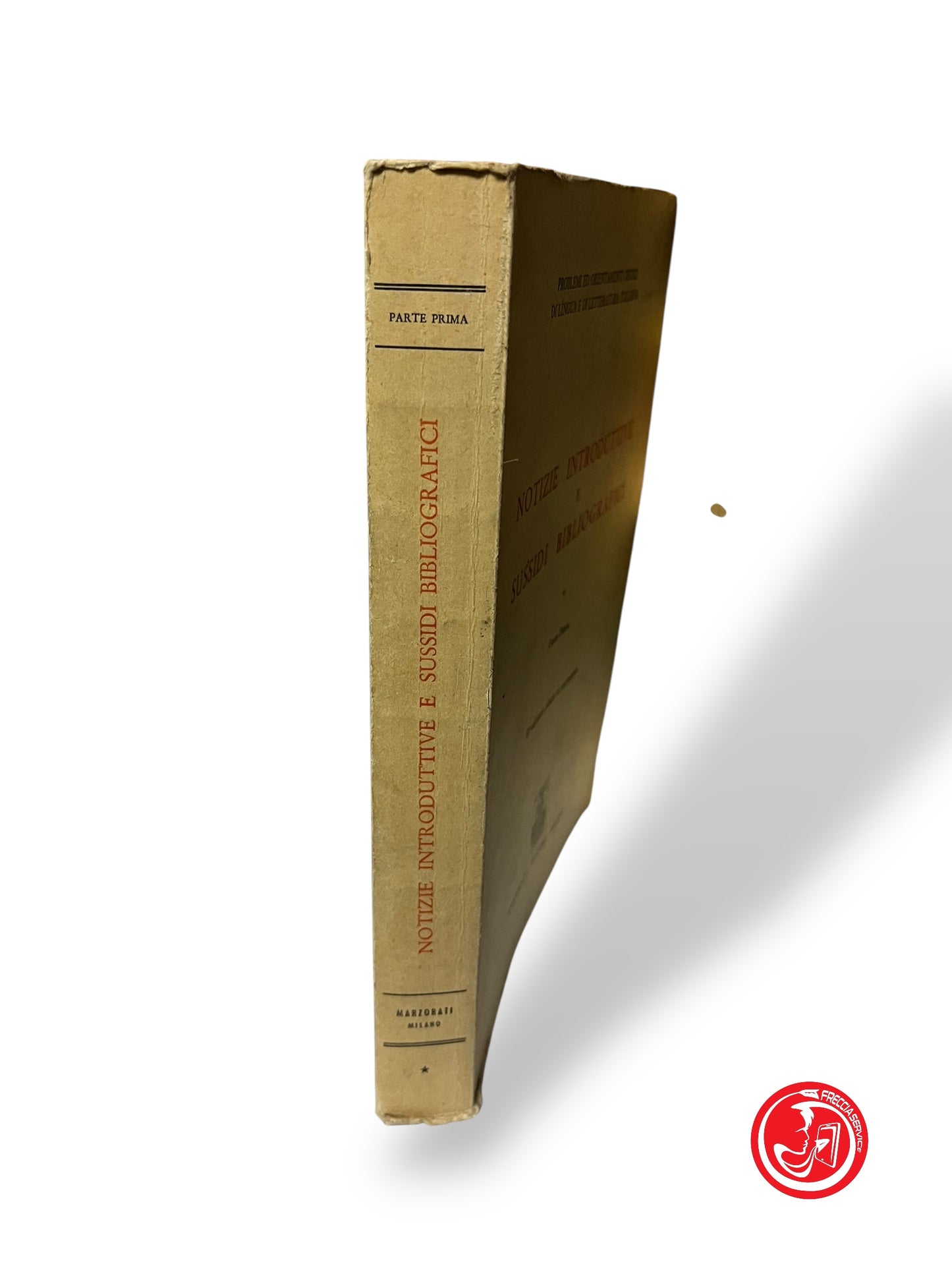 LIBRO NOTIZIE INTRODUTTIVE E SUSSIDI BIBLIOGRAFICI PARTE PRIMA