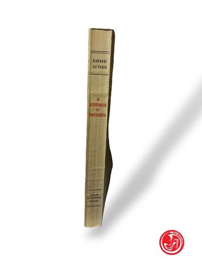 LIBRO LA RESPONSABILITà DEL PROFESSIONISTA - GIOVANNI CATTANEO