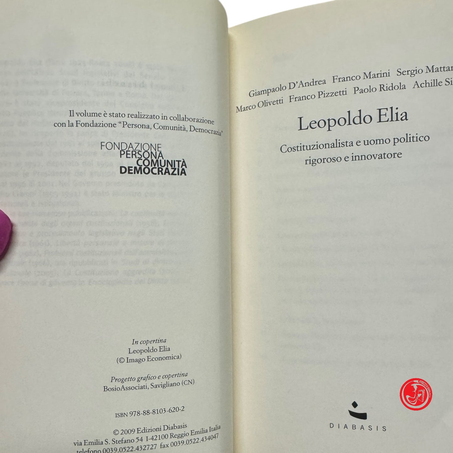 Saggistica - L. Elia - Costituzionalista e uomo politico rigoroso e innovatore