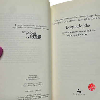 Saggistica - L. Elia - Costituzionalista e uomo politico rigoroso e innovatore