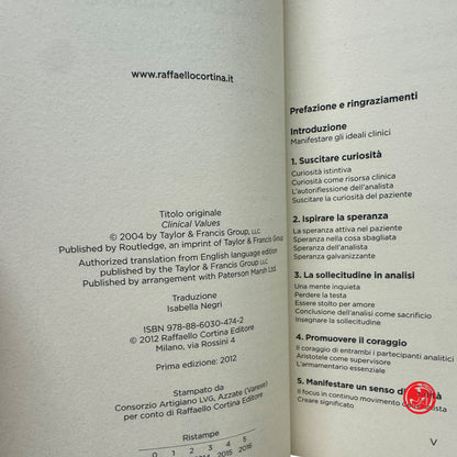 Psicologia - S. Buechler - Valori clinici