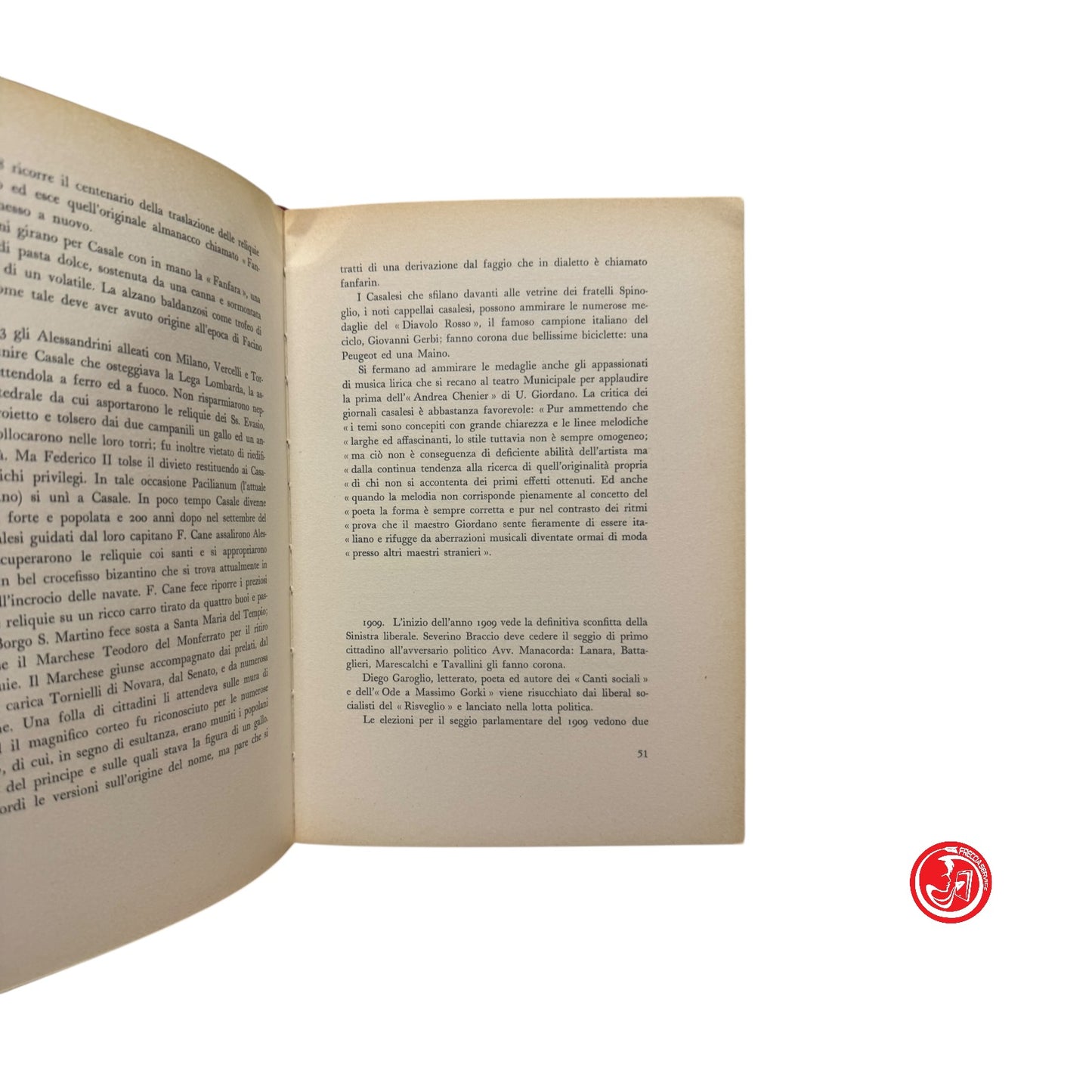 Romanzo storico - G. Serrafero - Anni trenta