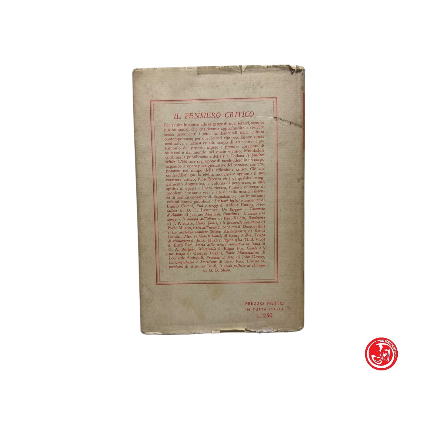 Saggio storico-filosofico - Jefferson - presentato da John Dewey nuova serie