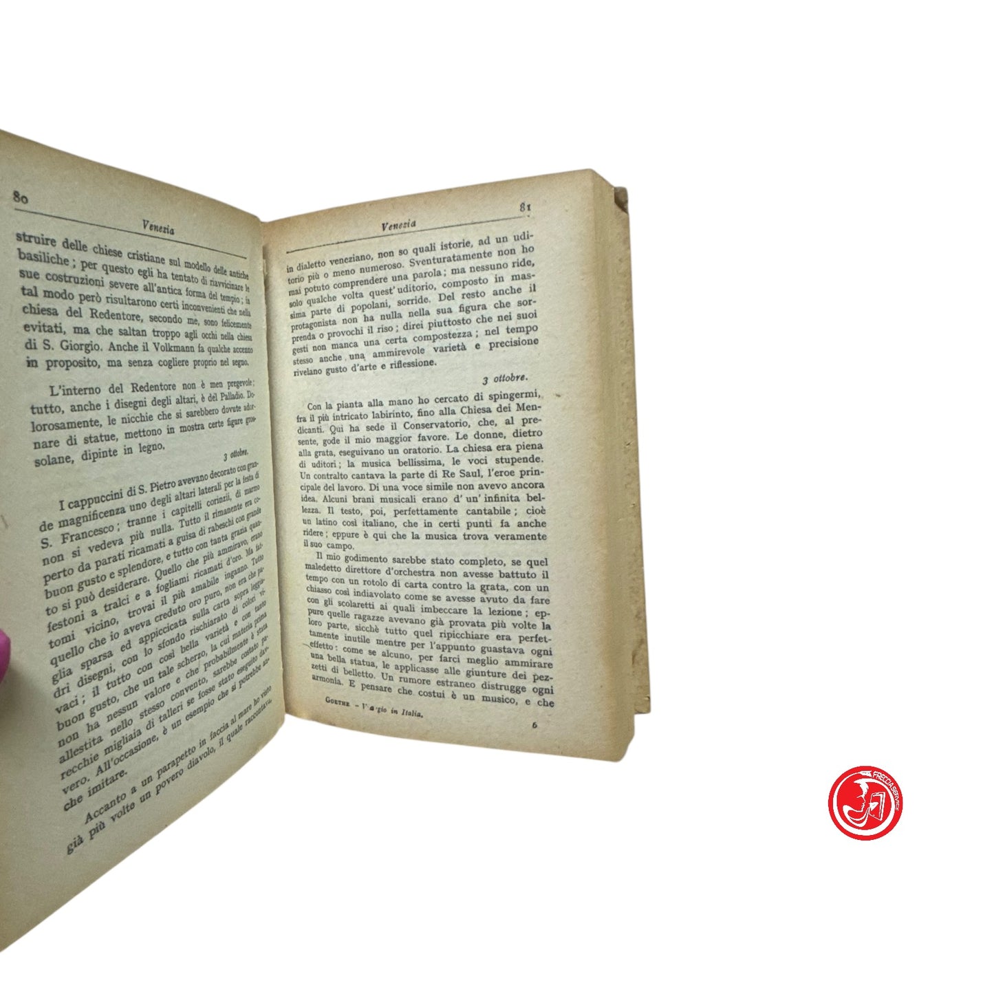 Diario di viaggio - J. W. Goethe - Viaggio in Italia - Sansoni editore Volume 1