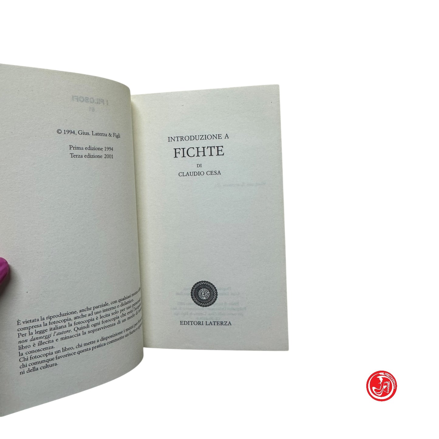 Saggio - F - Fichte - di Claudio Cesa