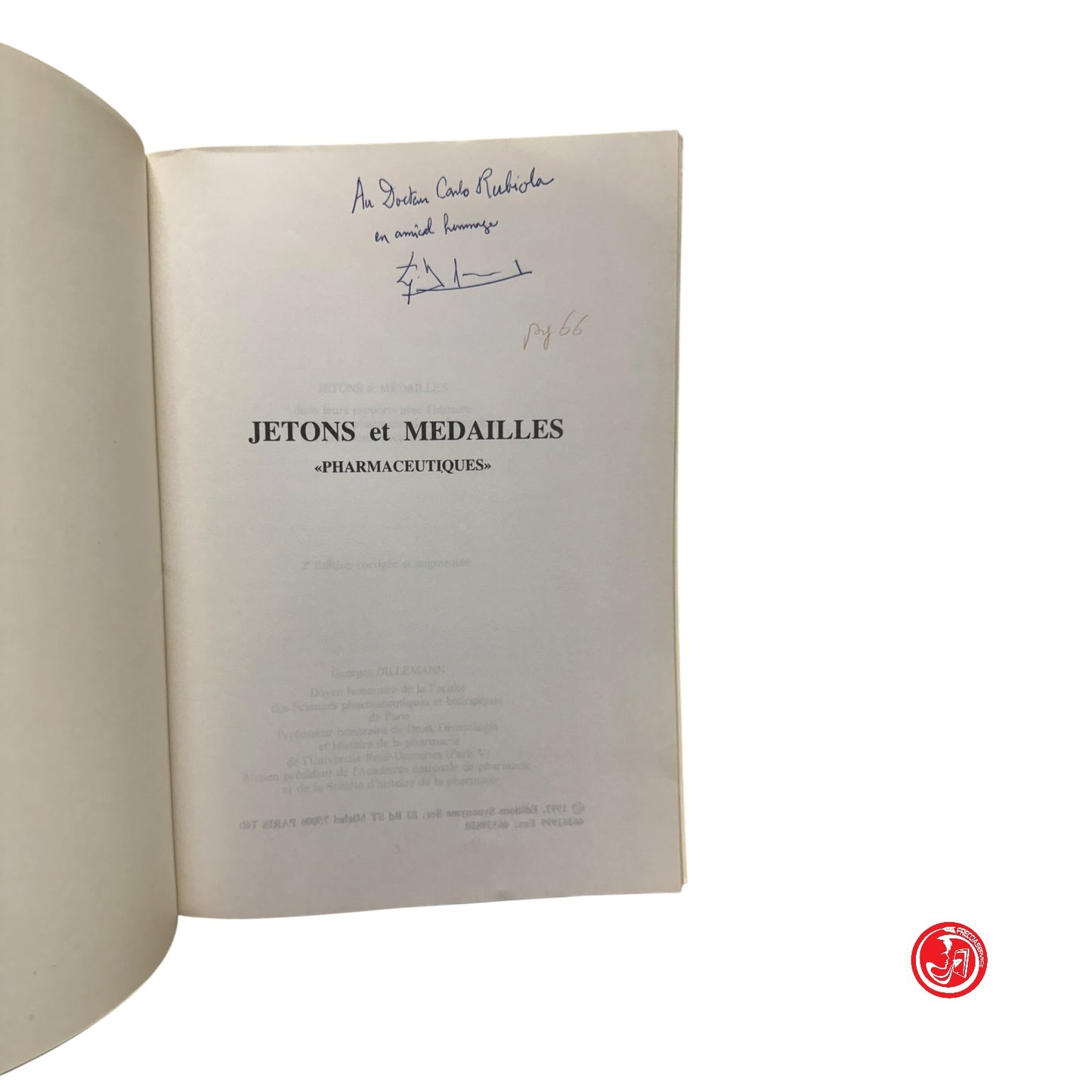 Saggio specialistico - G. Dillemann - Jetson et Medailles - pharmaceutiques