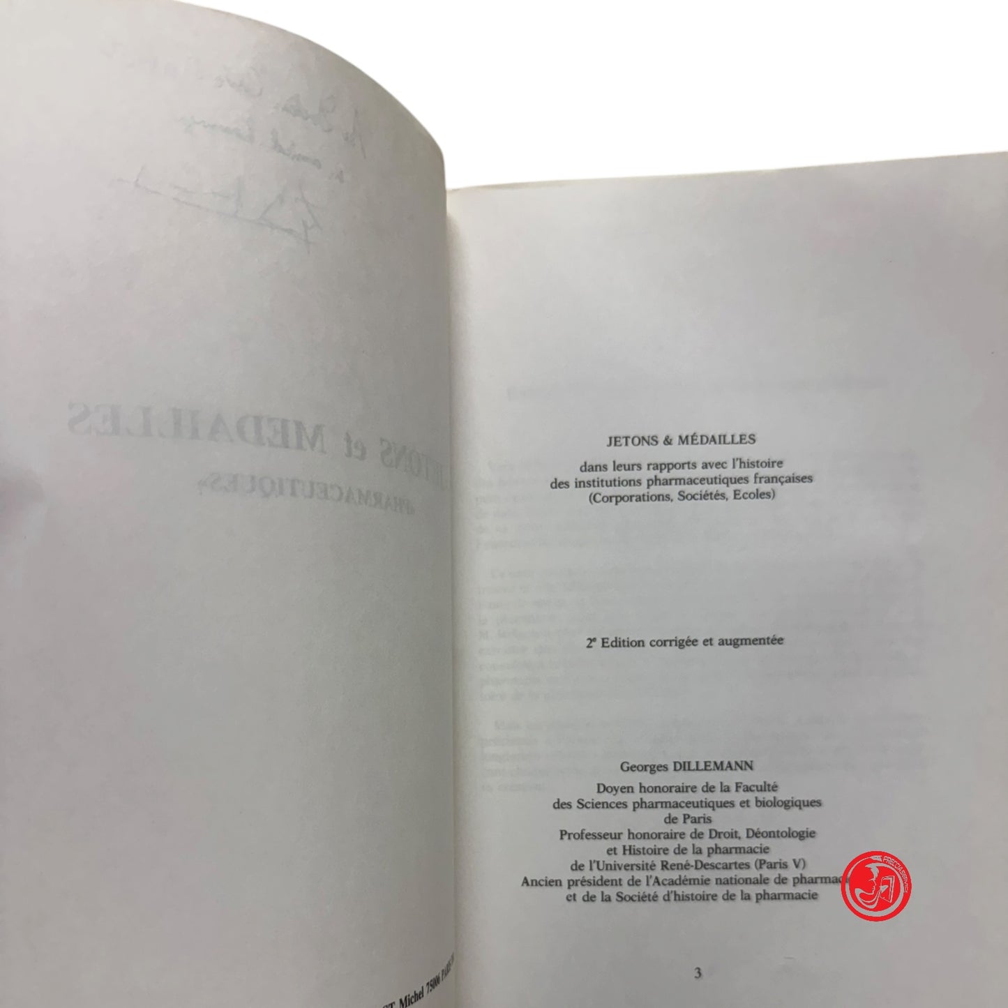 Saggio specialistico - G. Dillemann - Jetson et Medailles - pharmaceutiques