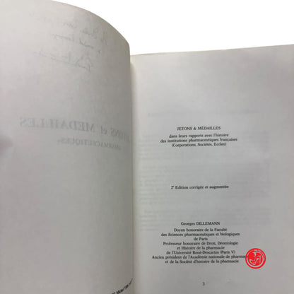 Saggio specialistico - G. Dillemann - Jetson et Medailles - pharmaceutiques