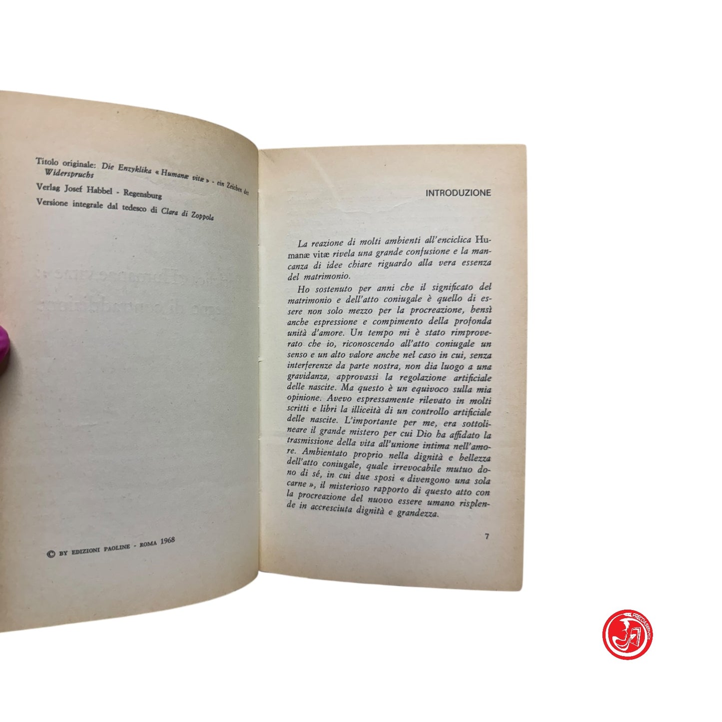 Psicologia - D. van Hildebrand - L'enciclica Humanae Vitae segno di contraddizio