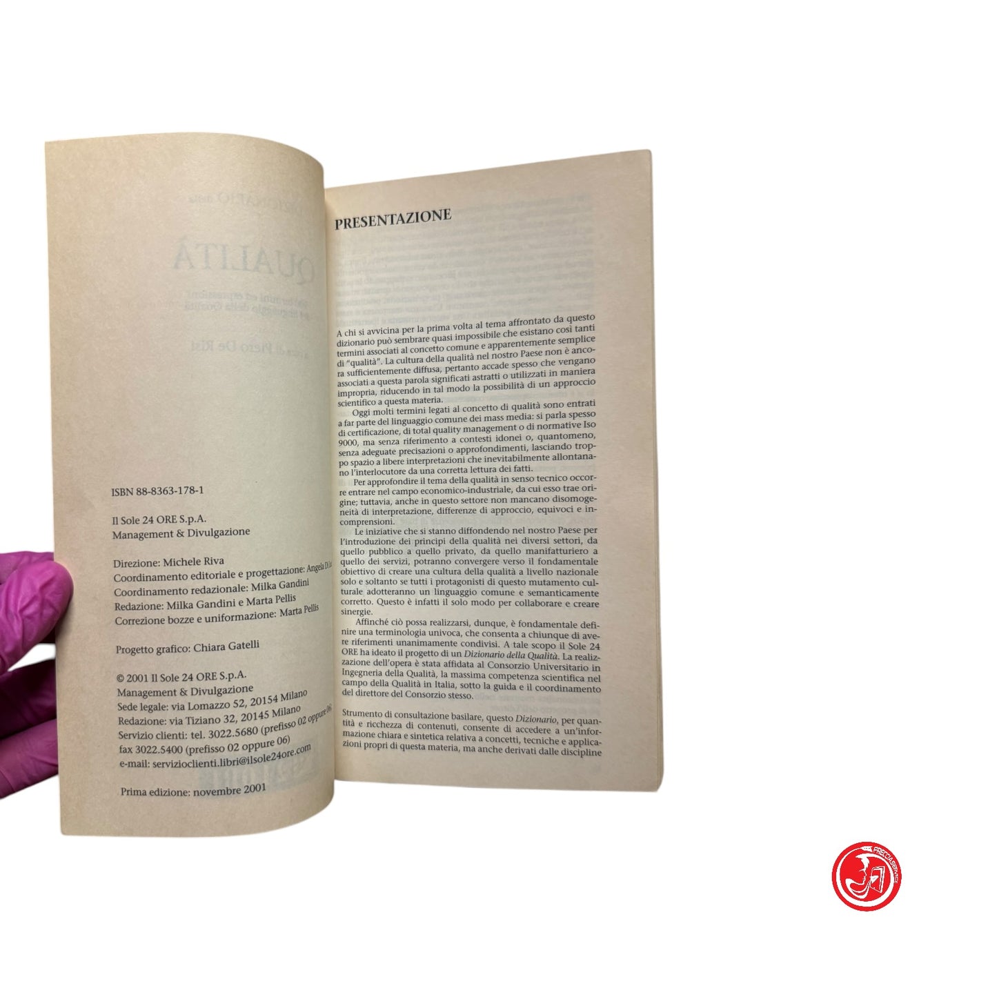 Libro di testo - Dizionario della Qualità