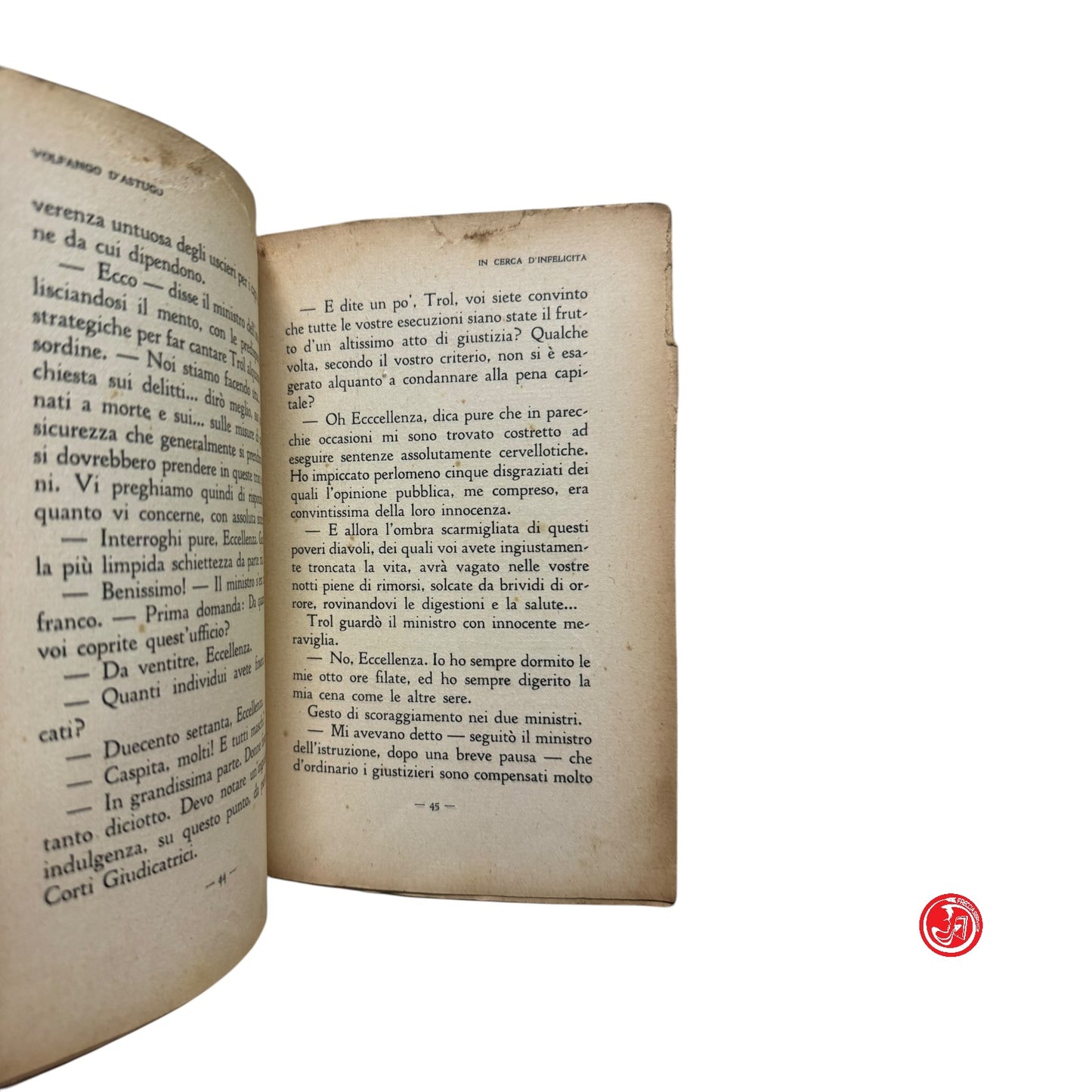 Narrativa - V. D'Astugo - In cerca d'infelicità