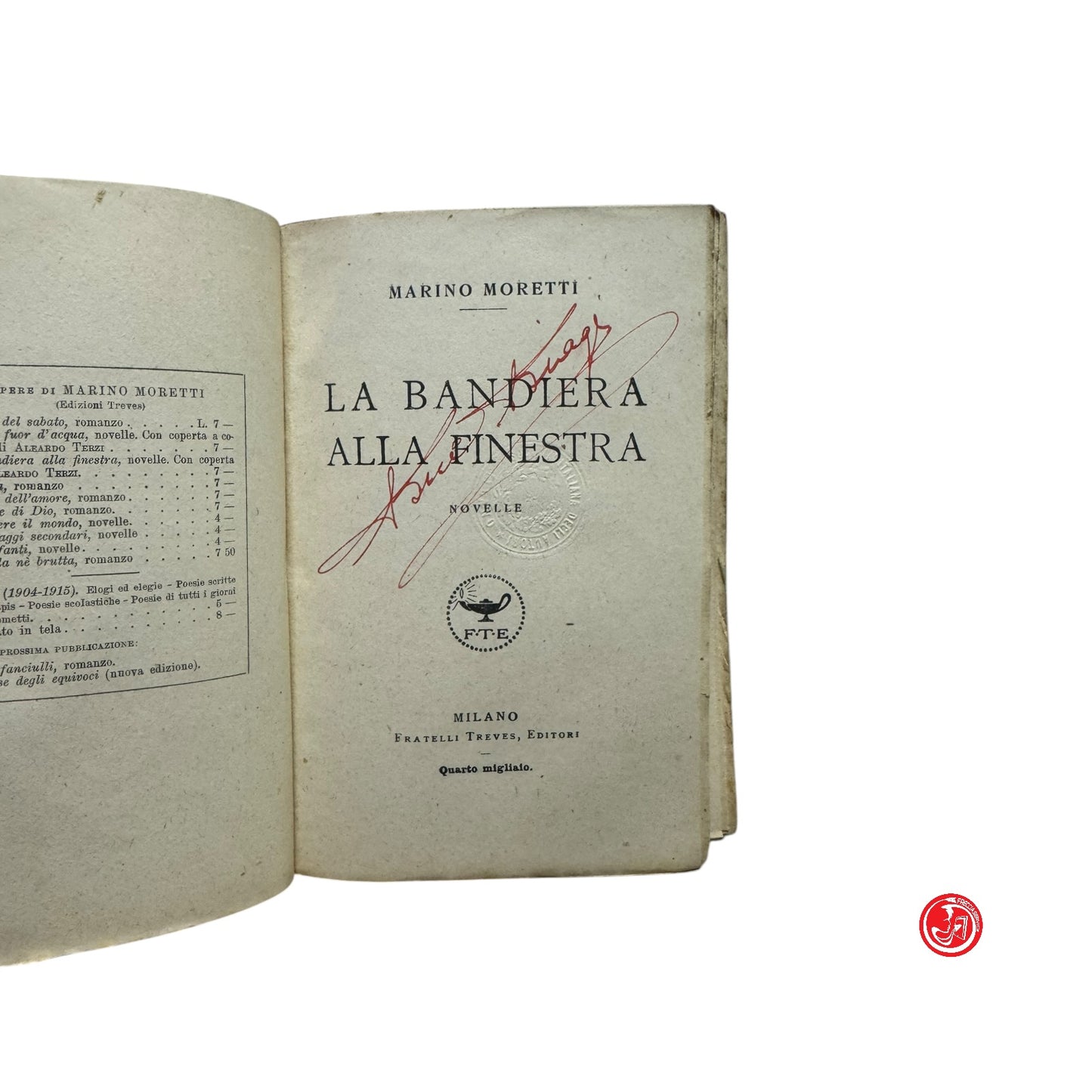 Narrativa - M. Moretti - La bandiera alla finestra