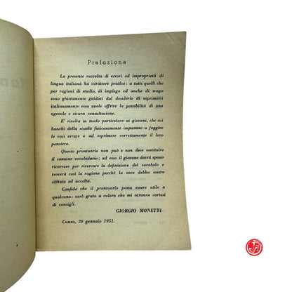 Saggistica - G. Monetti - Non dite... ma dite...