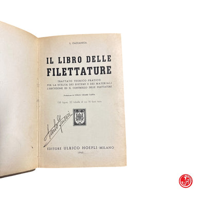 Manuale tecnico - L. Gazzaniga - Il libro delle filettature - Hoelpi, 1945