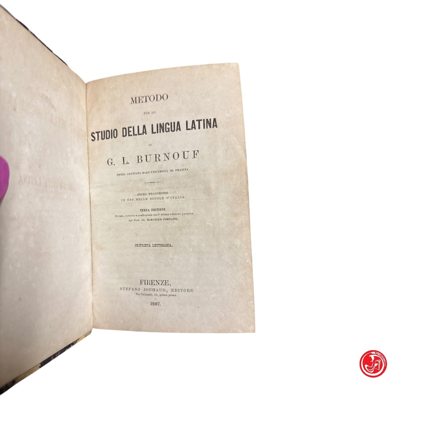 Libri antichi - Studio della lingua latina - Stefano Jouhaud editore, 1867