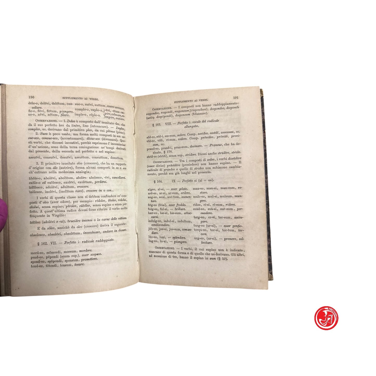 Libri antichi - Studio della lingua latina - Stefano Jouhaud editore, 1867