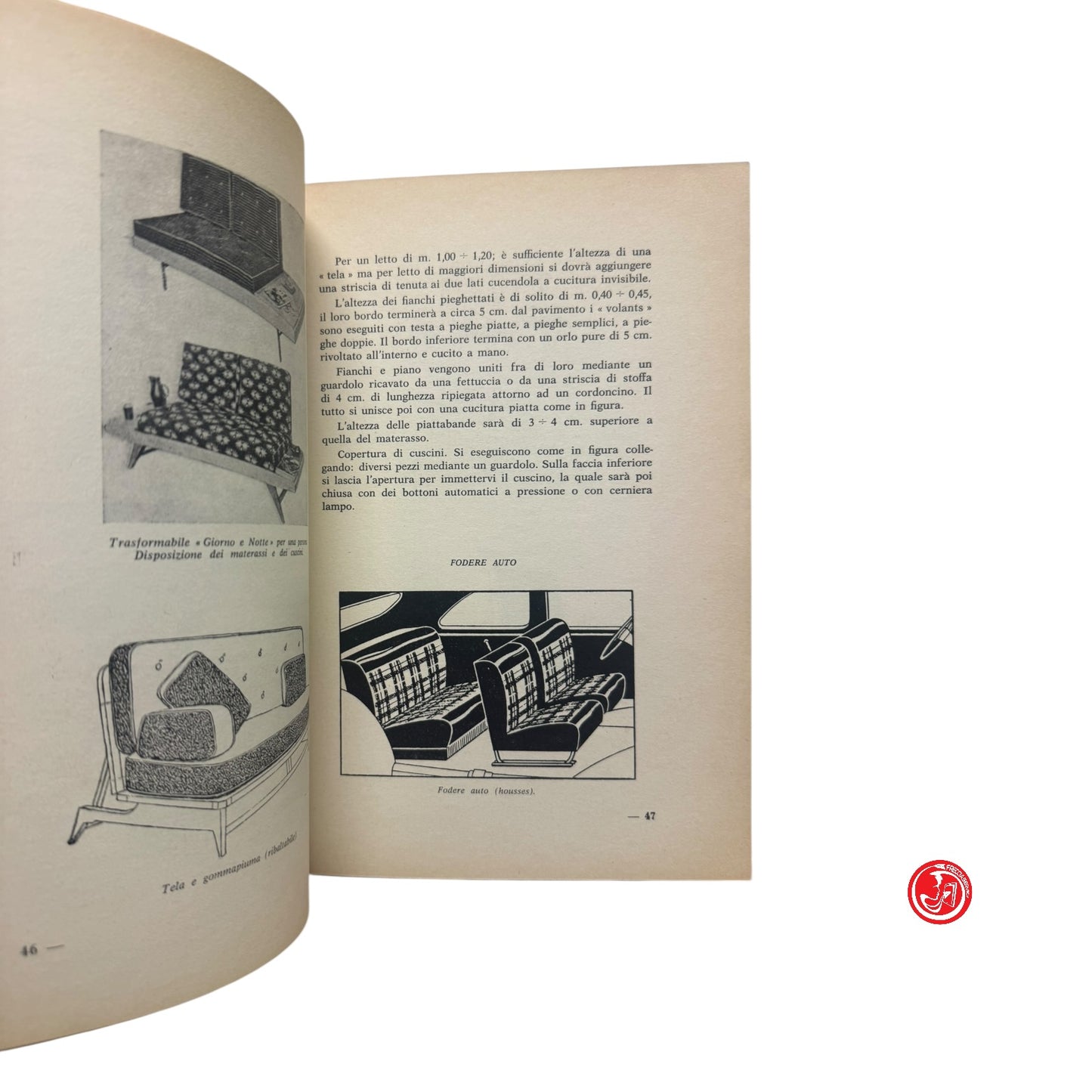 Manuale tecnico - F. Zorza - Il tappezziere in stoffe - 2^ edizione aggiornata