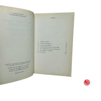 Saggistica letteraria - F. Werfel - Una scrittura femminile azzurro pallido