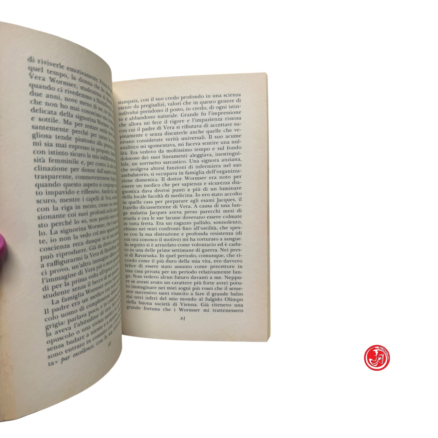 Saggistica letteraria - F. Werfel - Una scrittura femminile azzurro pallido