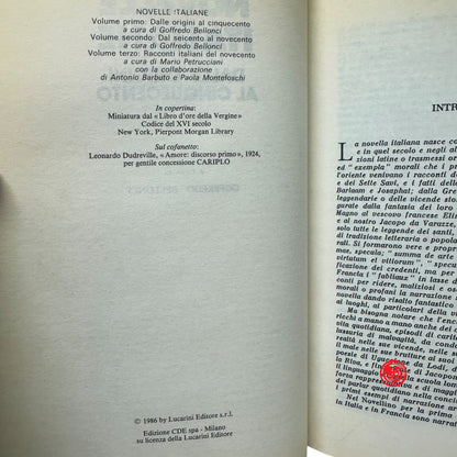 Letteratura italiana / Antologia - Novelle italiane - Dalle origini al Cinquecento