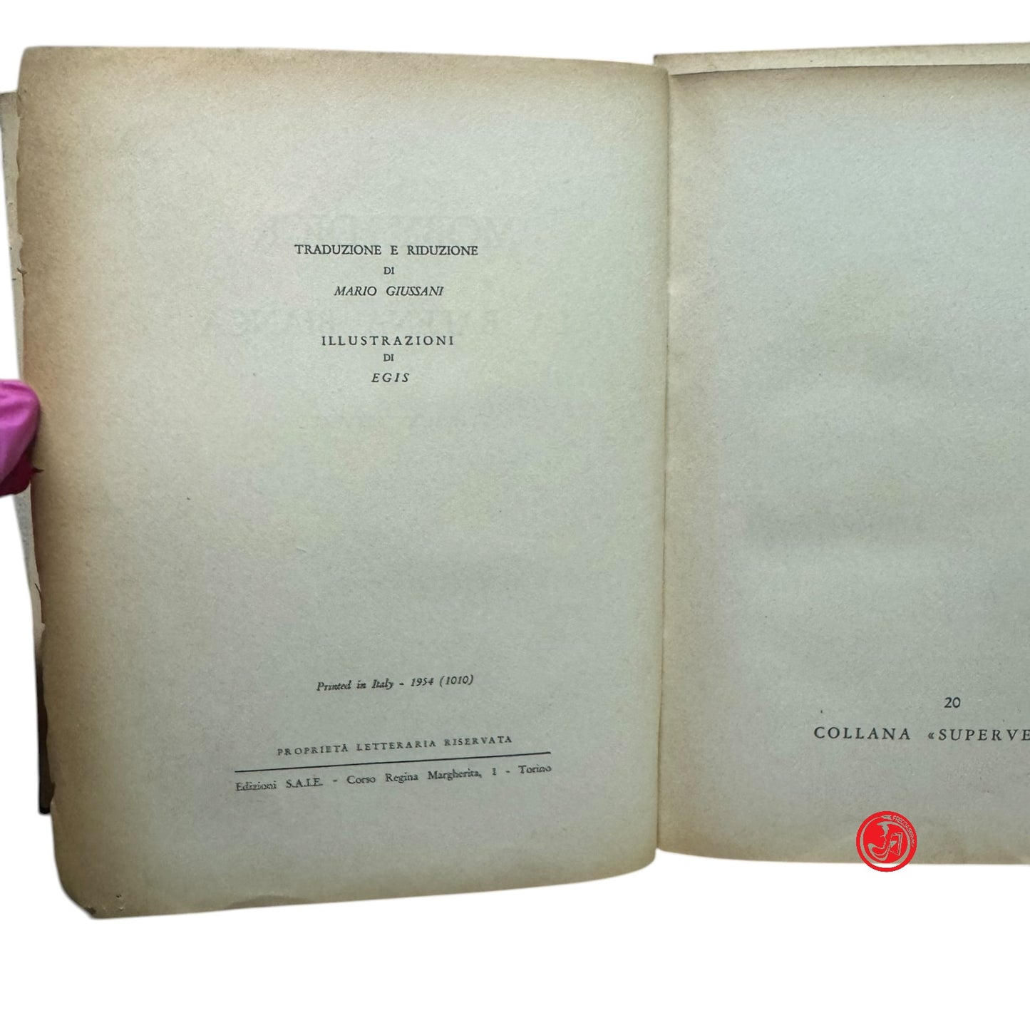 Ragazzi - Herman Melville - Moby Dick o La balena bianca - Torino 1954