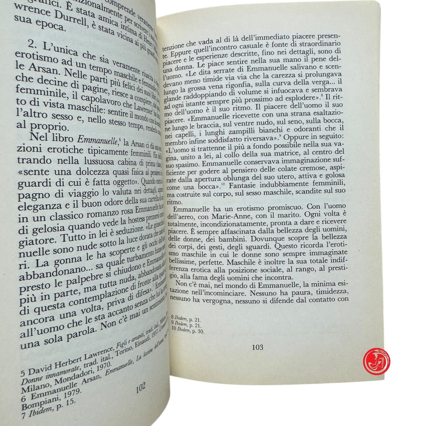 Saggio - F. Alberoni - L'erotismo
