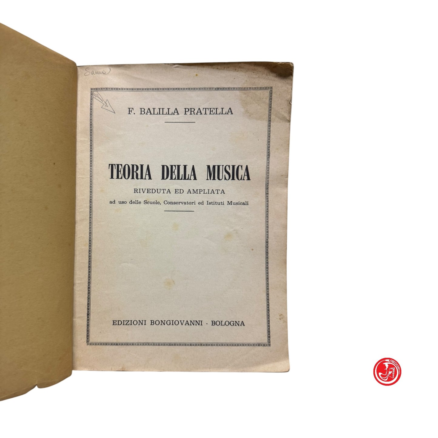 Musica - F. B. Pratella - Teoria della musica - Edizioni Bongiovanni