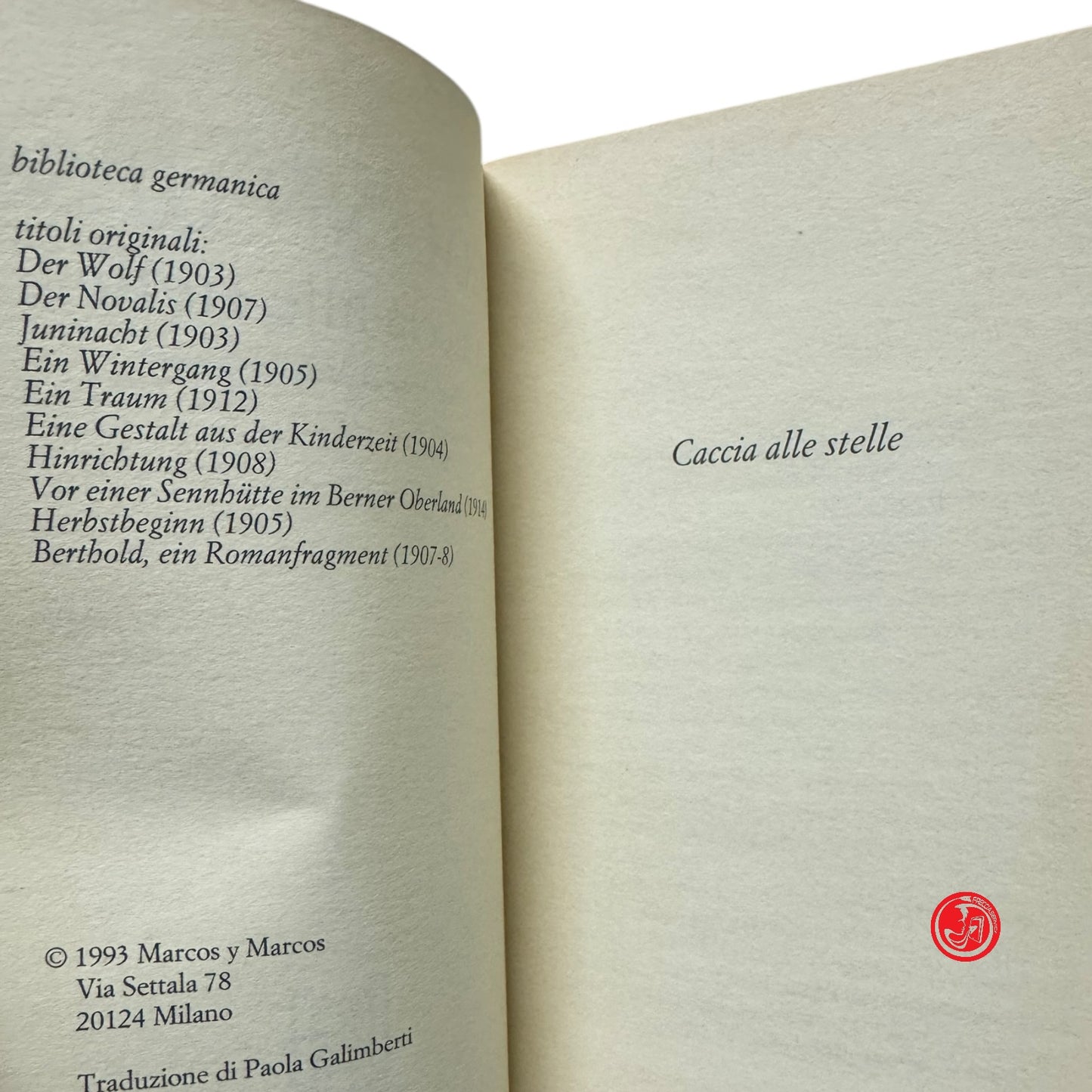 Romanzo filosofico - H. Hesse - Caccia alle stelle