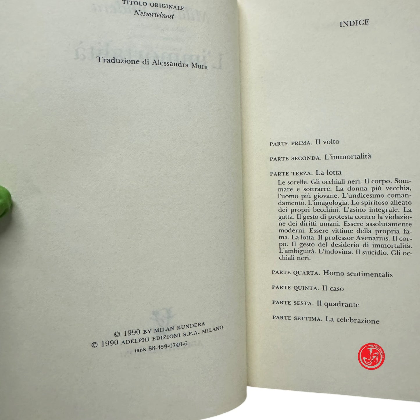Romanzo - M. Kundera - L’immortalità
