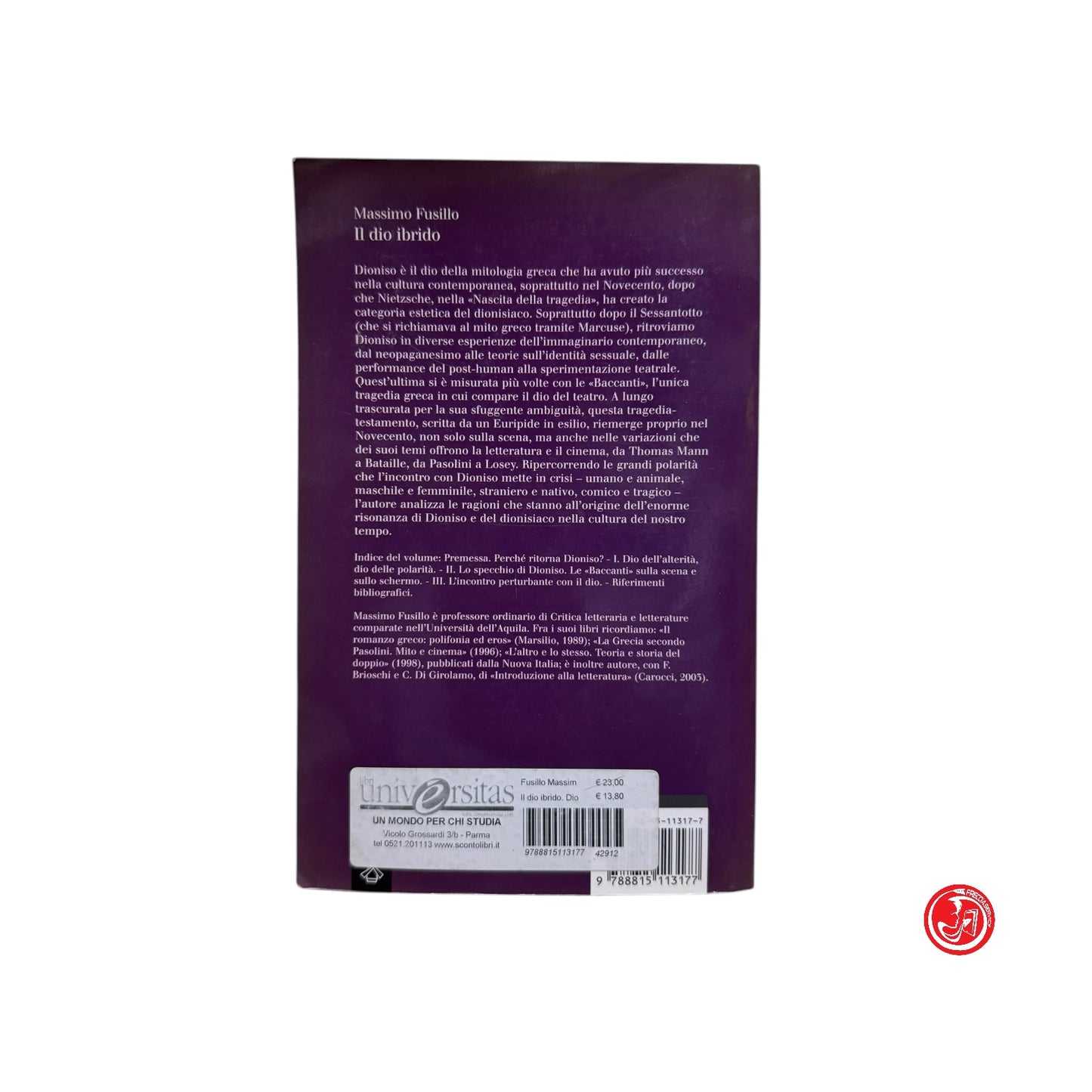 Psicologia - M. Fusillo - Il dio ibrido