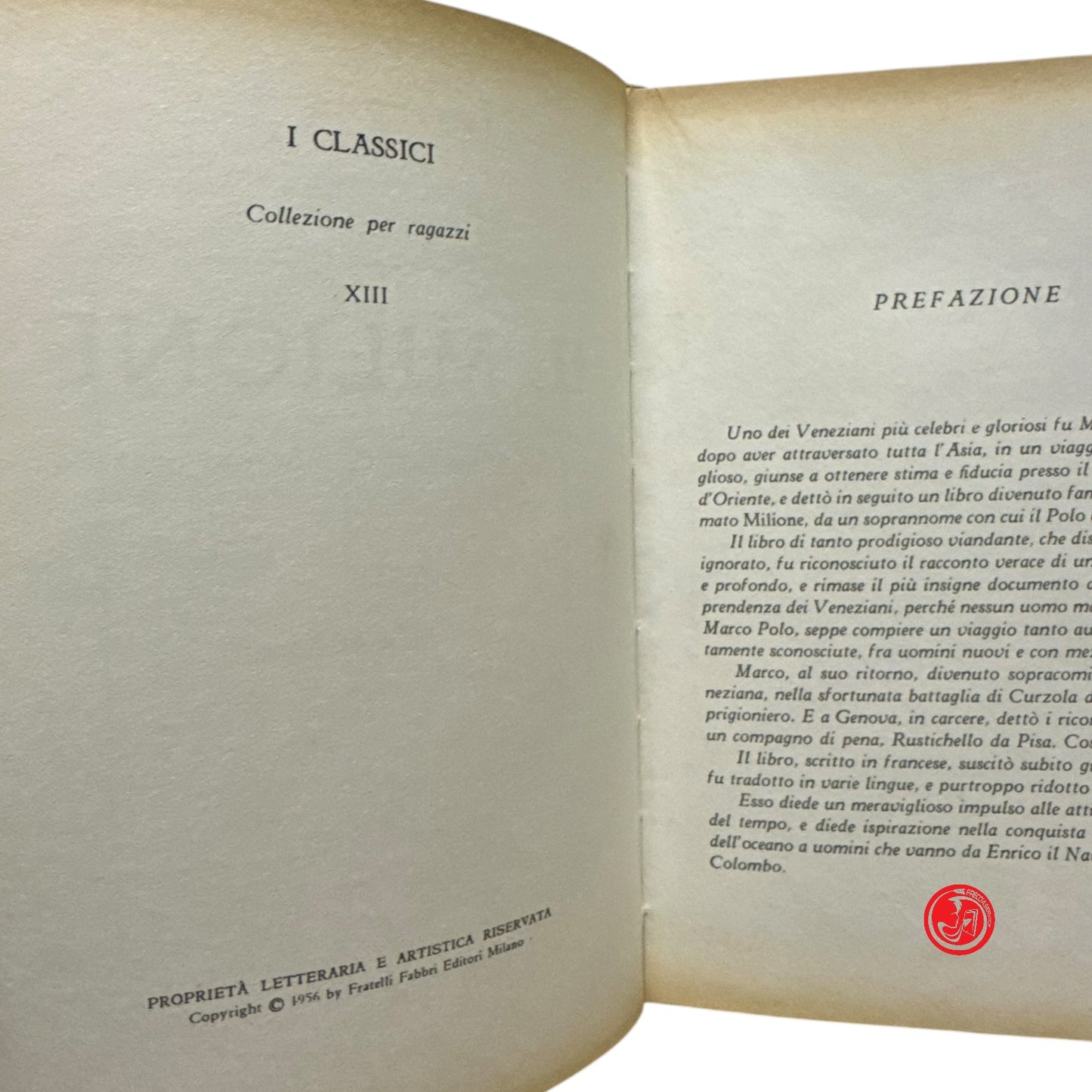 Ragazzi - M. Polo - Il milione - Fratelli fabbri editori