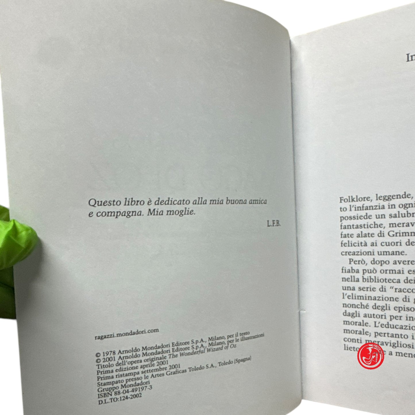 Ragazzi - Lyman Frank Baum - Il meraviglioso Mago di Oz